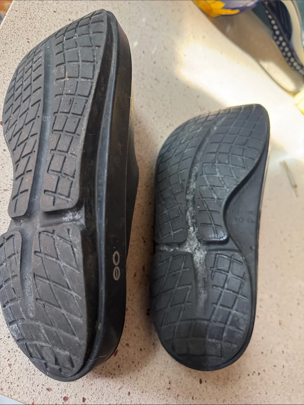 OOFOS Black Men's Slide Sandals